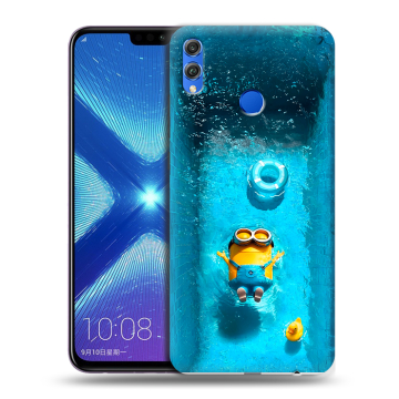 Силиконовый чехол на Huawei Honor 8X с принтом Миньоны