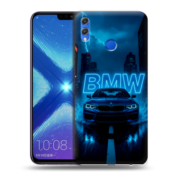 Силиконовый чехол на Huawei Honor 8X с принтом BMW БМВ
