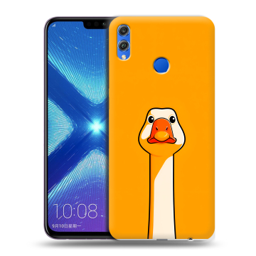 Силиконовый чехол на Huawei Honor 8X с принтом Смешная утка