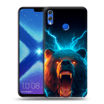 Силиконовый чехол на Huawei Honor 8X с принтом Медведь