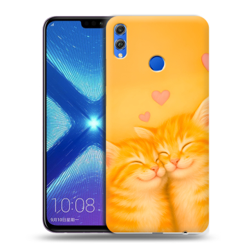 Силиконовый чехол на Huawei Honor 8X с принтом Милые котята