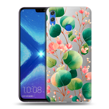 Силиконовый чехол на Huawei Honor 8X с принтом женский