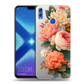 Силиконовый чехол на Huawei Honor 8X с принтом цветы
