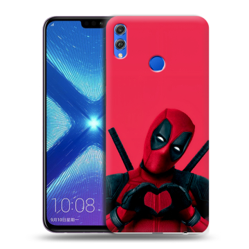 Силиконовый чехол на Huawei Honor 8X с принтом Дедпул Deadpool