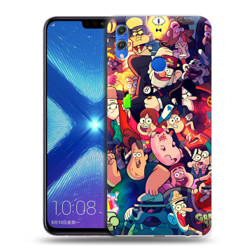 Силиконовый чехол на Huawei Honor 8X с принтом Gravity Falls Гравити Фолз