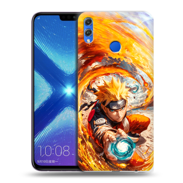 Силиконовый чехол на Huawei Honor 8X с принтом Аниме Наруто Naruto