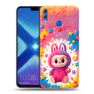 Силиконовый чехол на Huawei Honor 8X с принтом Labubu Лабубу