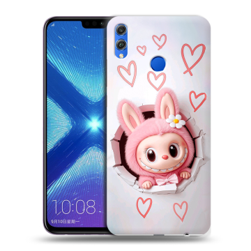 Силиконовый чехол на Huawei Honor 8X с принтом Labubu Лабубу