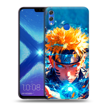 Силиконовый чехол на Huawei Honor 8X с принтом Аниме Наруто Naruto