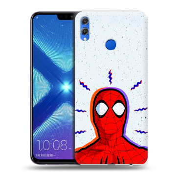 Силиконовый чехол на Huawei Honor 8X с принтом Spiderman Человек паук