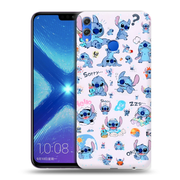 Силиконовый чехол на Huawei Honor 8X с принтом Лило и Стич