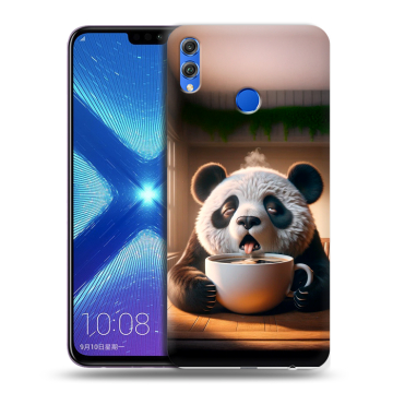 Силиконовый чехол на Huawei Honor 8X с принтом смешная панда
