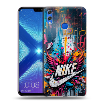 Силиконовый чехол на Huawei Honor 8X с принтом Nike Найк