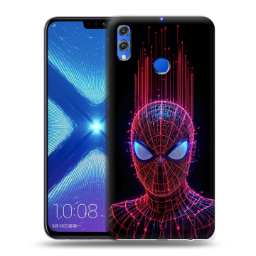 Силиконовый чехол на Huawei Honor 8X с принтом Spiderman Человек паук