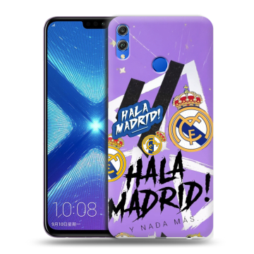 Силиконовый чехол на Huawei Honor 8X с принтом Real Madrid Реал Мадрид