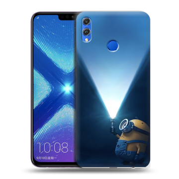 Силиконовый чехол на Huawei Honor 8X с принтом Миньоны