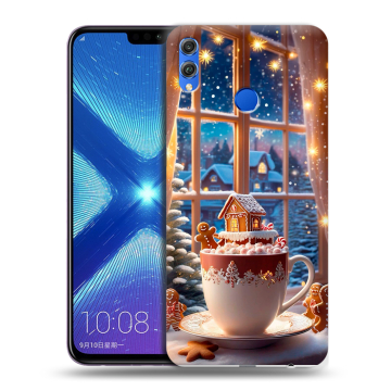 Силиконовый чехол на Huawei Honor 8X с принтом Новый год