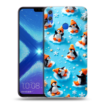 Силиконовый чехол на Huawei Honor 8X с принтом Новый год