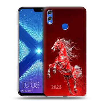 Силиконовый чехол на Huawei Honor 8X с принтом Новый год