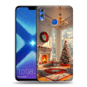 Силиконовый чехол на Huawei Honor 8X с принтом Новый год