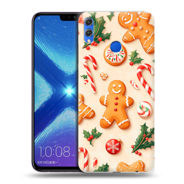 Силиконовый чехол на Huawei Honor 8X с принтом Новый год