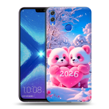 Силиконовый чехол на Huawei Honor 8X с принтом Новый год