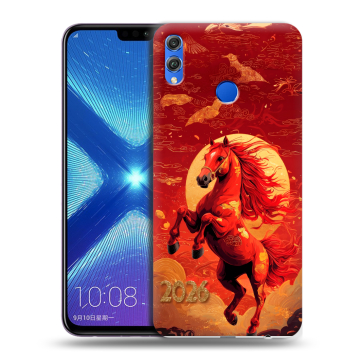 Силиконовый чехол на Huawei Honor 8X с принтом Новый год