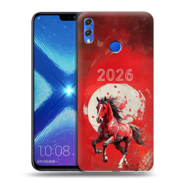 Силиконовый чехол на Huawei Honor 8X с принтом Новый год