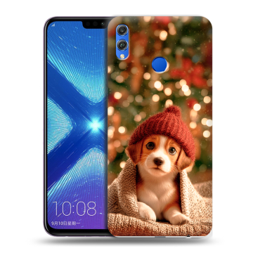 Силиконовый чехол на Huawei Honor 8X с принтом Новый год