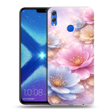 Силиконовый чехол на Huawei Honor 8X с принтом женский
