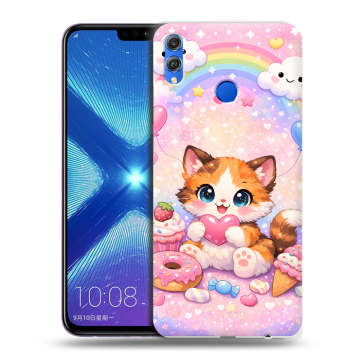 Силиконовый чехол на Huawei Honor 8X с принтом для девочек