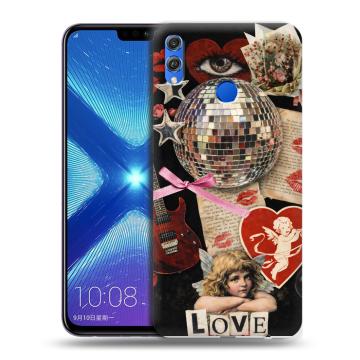 Силиконовый чехол на Huawei Honor 8X с принтом для девочек
