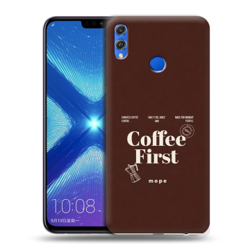 Силиконовый чехол на Huawei Honor 8X с принтом женский