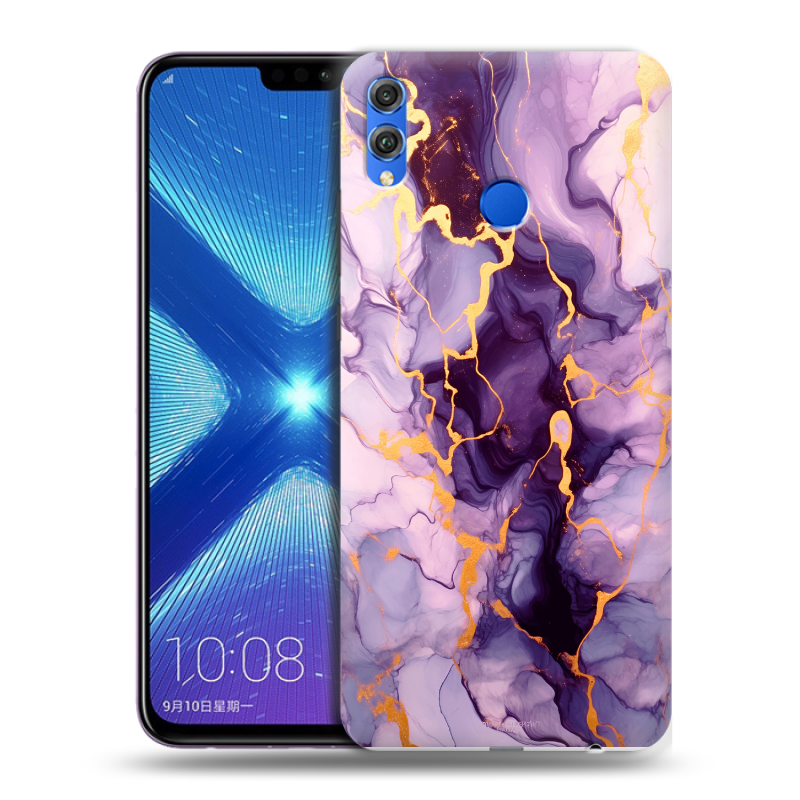 Силиконовый чехол на Huawei Honor 8X с принтом Мрамор Силиконовый чехол на Huawei Honor 8X с принтом Мрамор