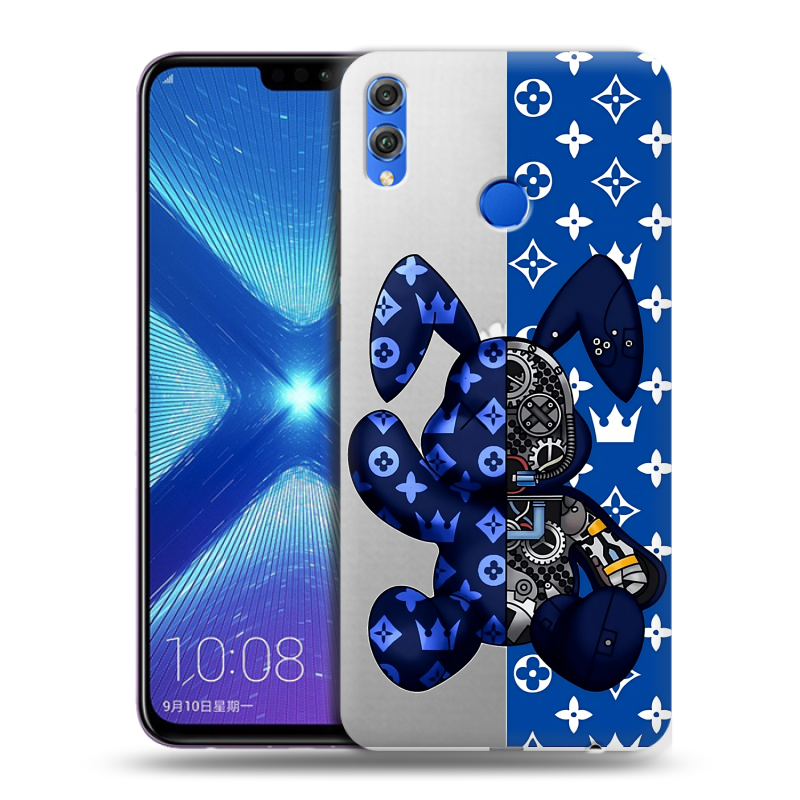 Силиконовый противоударный чехол на Huawei Honor 8X с принтом Луи робот Силиконовый противоударный чехол на Huawei Honor 8X с принтом Луи робот