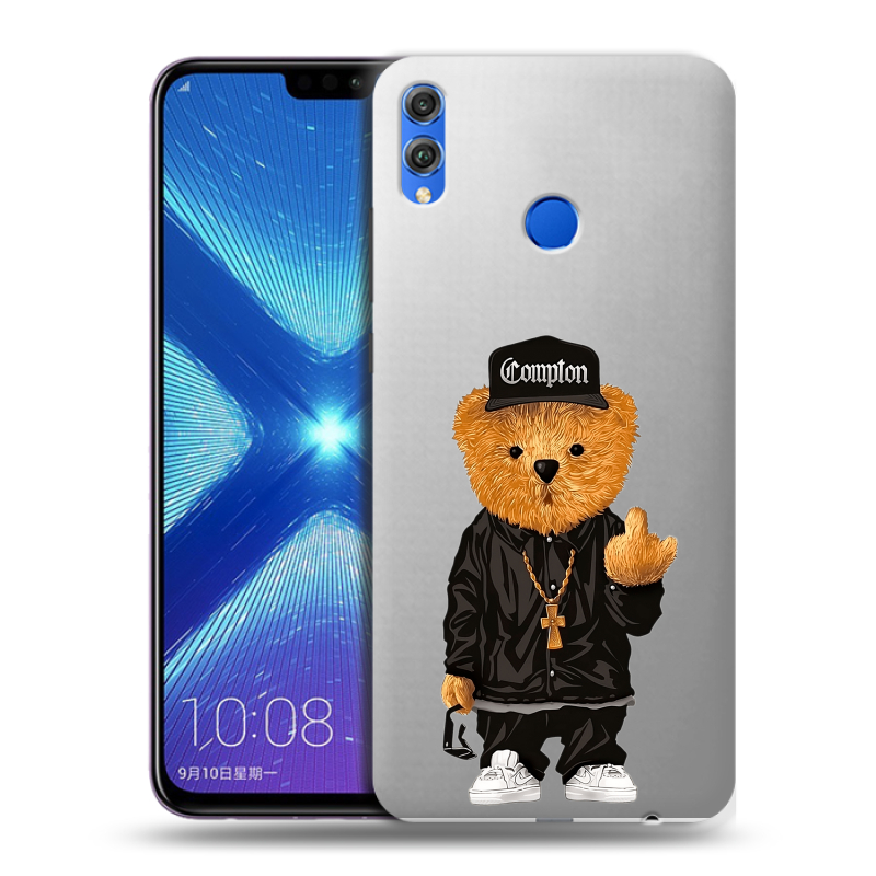 Силиконовый чехол на Huawei Honor 8X с принтом Плюшевый медведь Силиконовый чехол на Huawei Honor 8X с принтом Плюшевый медведь