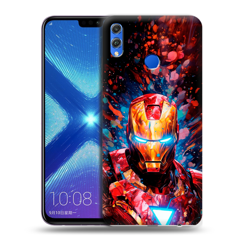 Силиконовый чехол на Huawei Honor 8X с принтом Железный человек Ironman Силиконовый чехол на Huawei Honor 8X с принтом Железный человек Ironman