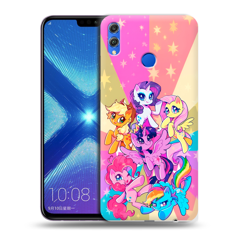 Силиконовый чехол на Huawei Honor 8X с принтом My little pony Дружба чудо Силиконовый чехол на Huawei Honor 8X с принтом My little pony Дружба чудо