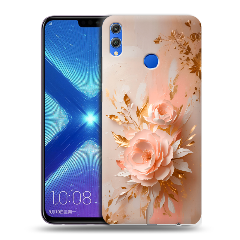 Силиконовый противоударный чехол на Huawei Honor 8X с принтом женский Силиконовый противоударный чехол на Huawei Honor 8X с принтом женский