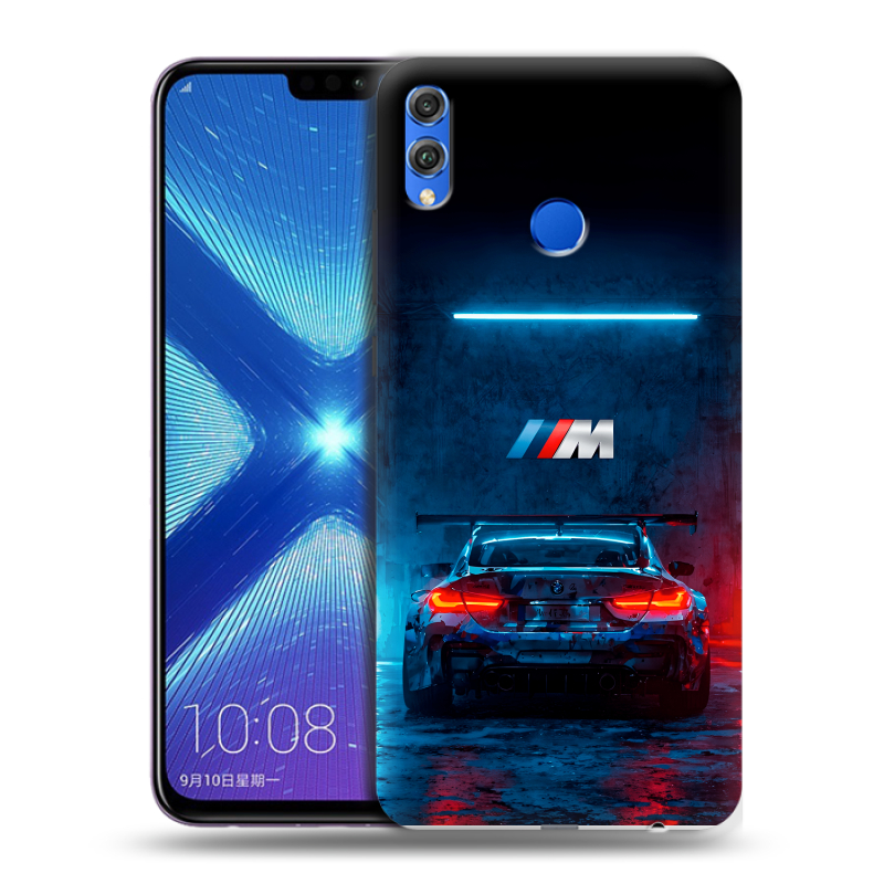 Силиконовый противоударный чехол на Huawei Honor 8X с принтом BMW БМВ Силиконовый противоударный чехол на Huawei Honor 8X с принтом BMW БМВ