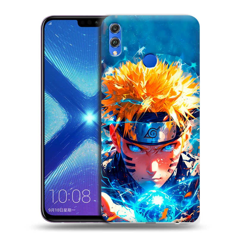 Силиконовый противоударный чехол на Huawei Honor 8X с принтом Аниме Наруто Naruto Силиконовый противоударный чехол на Huawei Honor 8X с принтом Аниме Наруто Naruto