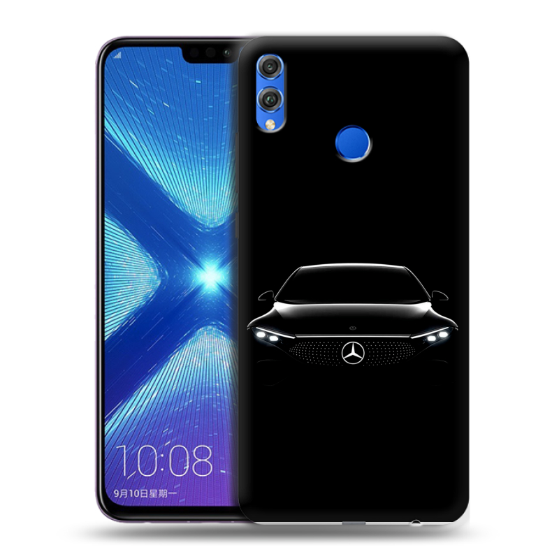 Силиконовый противоударный чехол на Huawei Honor 8X с принтом Mercedes Мерседес Силиконовый противоударный чехол на Huawei Honor 8X с принтом Mercedes Мерседес