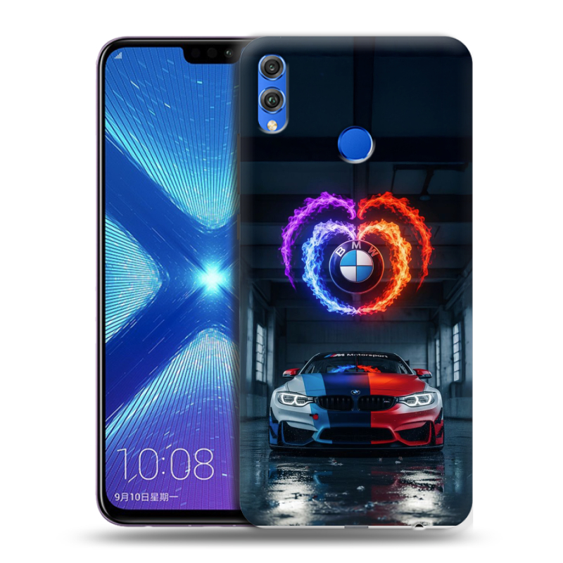 Силиконовый чехол на Huawei Honor 8X с принтом BMW БМВ Силиконовый чехол на Huawei Honor 8X с принтом BMW БМВ