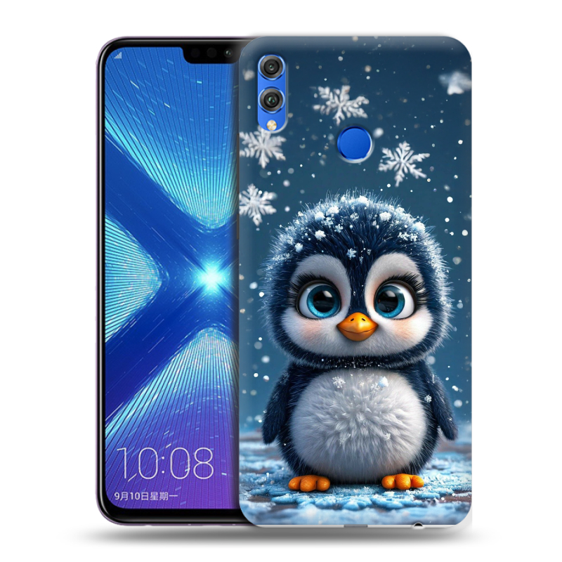Силиконовый чехол на Huawei Honor 8X с принтом Новый год Силиконовый чехол на Huawei Honor 8X с принтом Новый год