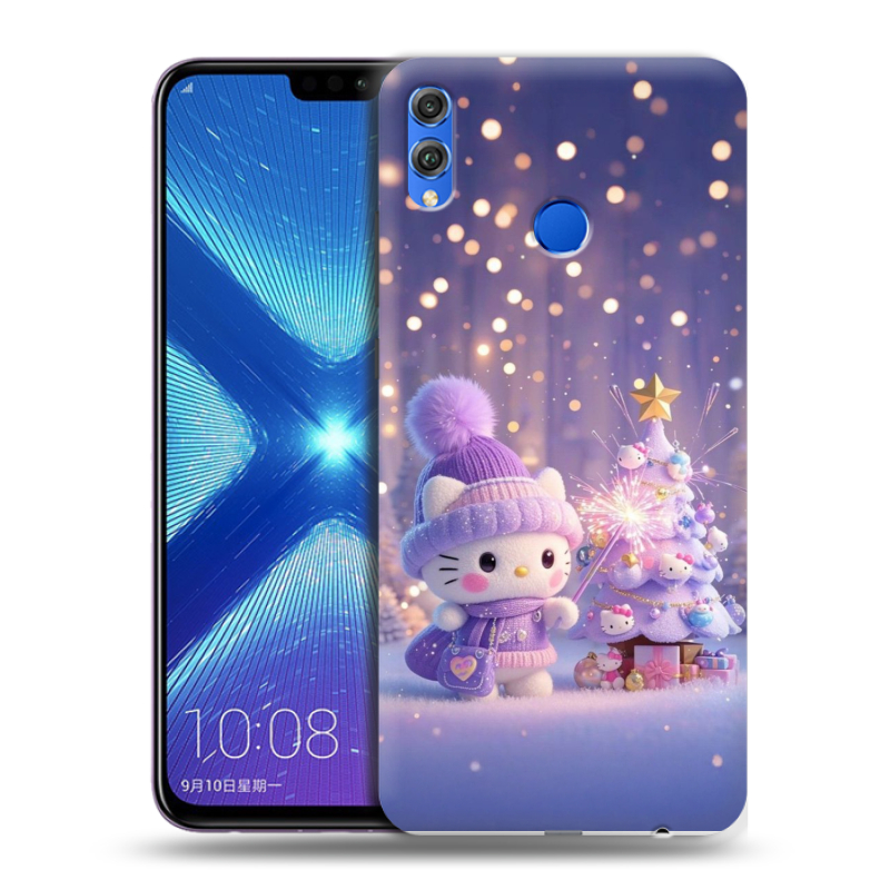 Силиконовый чехол на Huawei Honor 8X с принтом Новый год Силиконовый чехол на Huawei Honor 8X с принтом Новый год