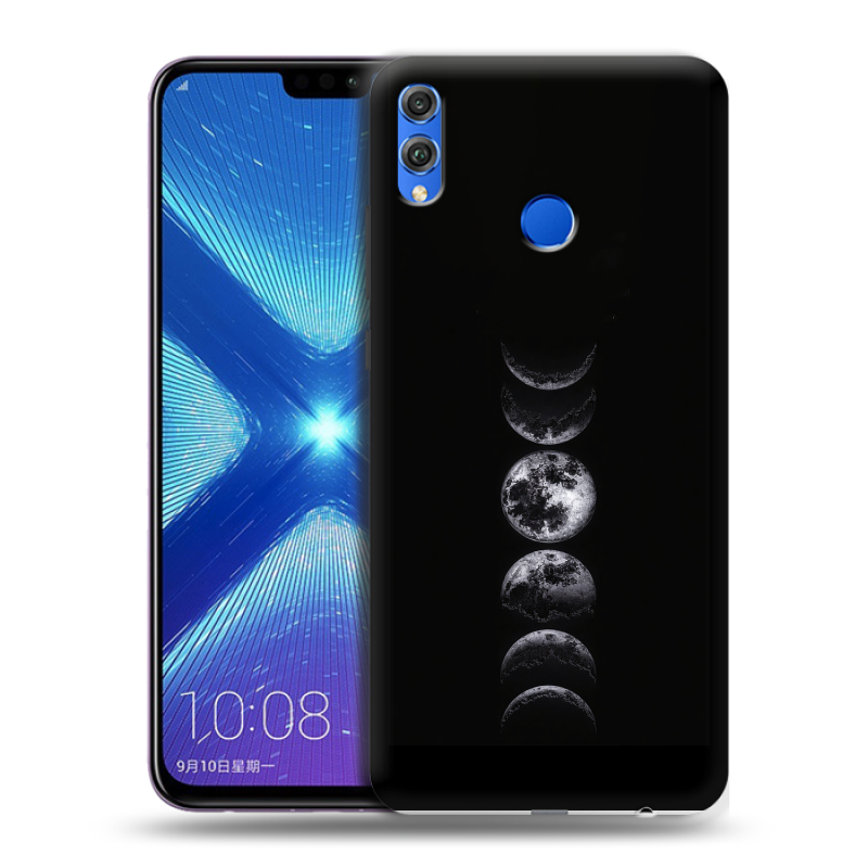 Силиконовый противоударный чехол на Huawei Honor 8X с принтом женский Силиконовый противоударный чехол на Huawei Honor 8X с принтом женский