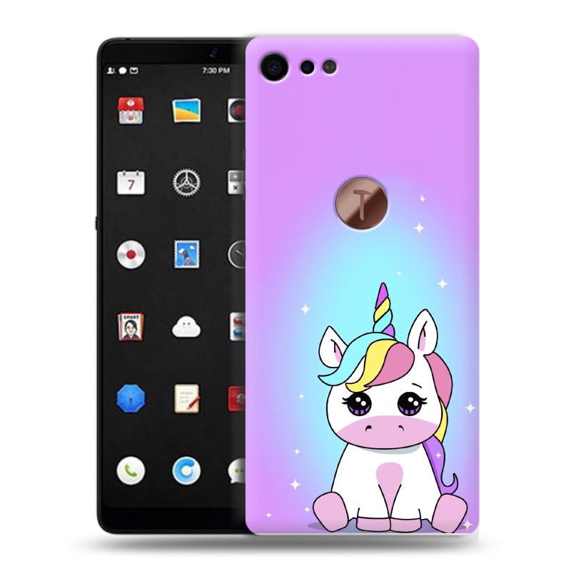 Силиконовый чехол на Smartisan U3 Pro с принтом Единорог Силиконовый чехол на Smartisan U3 Pro с принтом Единорог