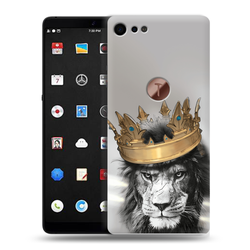 Силиконовый чехол на Smartisan U3 Pro с принтом Лев с короной Силиконовый чехол на Smartisan U3 Pro с принтом Лев с короной