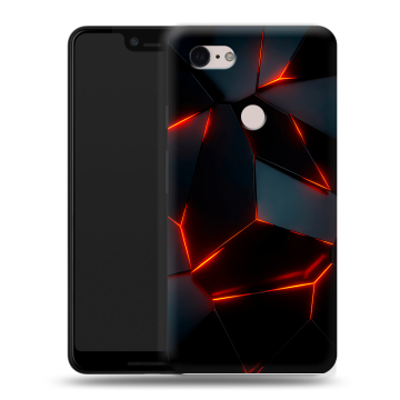 Силиконовый чехол на Google Pixel 3 XL с принтом Яркие абстракции