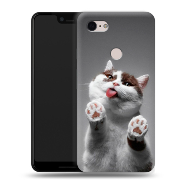 Силиконовый чехол на Google Pixel 3 XL с принтом Коты